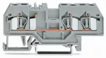 3-przewodowa złączka przelotowa 4 mm², żółta 281-686