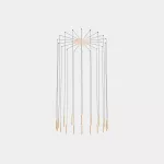 Pendant Candle 18 Bodies LED 60.2W LED warm-white 2700K DALI White Brass 2765lm 00-6667-14-27