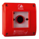 OP1-WER.NADTYN.PRZYCISK WCISKANY RĘCZN. 1ZWIER.1ROZW.+LED SYGN.24VDC+MŁOTECZEK