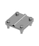 [NI V2A] Złącze uniwersalne bednarka / drut Ø8 80x80mm