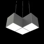 Oprawa NOISE CORNER LED zw ED DALI 1000lm/830 PLX szary ciemny mat 13 W