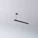 AVAR 850 wisząca, dyfuzor oval OPAL, LED PHILIPS LV 19,2W/2960lm/930, 230V, czarny (mat) RAL 9017