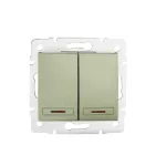 DOMO 01-1023-250 sz Łącznik zwierny podwójny LED