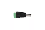 Wtyk NEXTEC DC 2,1 x 5,5 mm/z zaciskami/taśma jednokolorowa