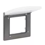 Niloe Step - ramka pojedyncza IP44- kolor stalowy, Legrand