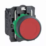 Kompletny przycisk, Harmony XB5, czerwony, standardowy, 1 NO, plastikowy