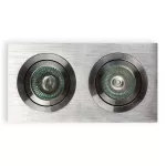 Orlicki Design oprawa wpuszczana Fasto II Alluminio 2xGU10 max 8W LED 230V