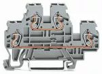 Złączka dwupiętrowa przelotowa/przelotowa, szara 870-503