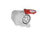 IZN-1653 Gniazdo siłowe stałe 16A 5p IP44; szaro-czerwone