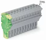 1-przewodowe gniazdo Push-in CAGE CLAMP®, żłt-ziel/szary 2022-113/000-037
