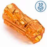 Szybkozłączka przelotowa SCS2 B10 pomarańczowy (woreczek = 10 szt.)