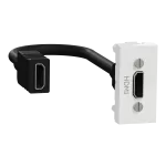 Nowa Unica, Gniazdo HDMI 1 moduł, białe