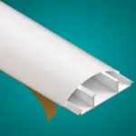 LPO / Listwa Maskująca PVC-U TV Półokrągła 18/75 biała - 1 m