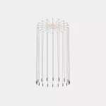 Pendant Candle XS 18 Bodies LED 60.2W LED warm-white 2700K 0-10V White 2765lm 00-8533-14-60