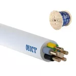 YDYżo 450/750 5x4 biały Kabel elektroenergetyczny, instalacyjny, wielożyłowy z izolacją PVC