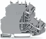 Złączka dwupiętrowa przelotowa/przelotowa, szara 2002-2203/099-000