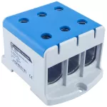 ZŁĄCZKA SZYNOWA JEDNOPOLOWA ZGX 3x150 MM2 NIEBIESKA (Al/Cu)