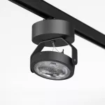 ZETA A1Td LED111 projektor track max. 1x20W, G53, 12V/DC, czarny głęboki (mat struktura) RAL 9005