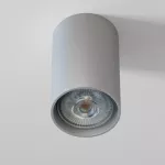 PIXO 90 stropowy 1x50W, GU10, 230V, srebrny aluminiowy (mat struktura) RAL 9006