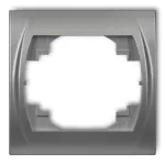 LOGO Ramka pozioma pojedyncza srebrny metalik