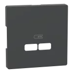 Merten, D-Life, płytka centralna gniazda ładowania USB, antracyt