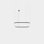 Pendant Geometric Square Surface 1600x1600mm LED 121W LED warm-white 2700K DALI-2/PUSH Gold 7155lm QS4X-00V9AZDUEF