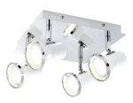 5500 Lampa łazienkowa Steve 4x4, 5W GU10 biel/chrom 230V, 50Hz