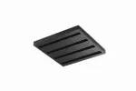 TERRA 2 LED N 595x595mm x4 4800lm 830 CZARNY MAT STRUKTURA (62W)