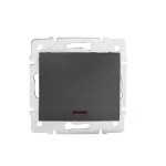LOGI 02-1110-141 gr Łącznik jednobiegunowy z LED