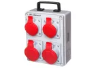 Rozdzielnica RPK3 IP44 wyposażona w okablowanie do podłączenia zabezpieczeń z gniazdami: 2x16A 3P+N+Z 400V~ 2x32A 3P+N+Z 400V~