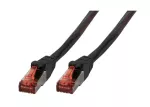 Patchcord RJ45 S/FTP kat. 6 LSZH czarny 3m