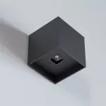 CUBO A4/3 kinkiet LED 2x3W/366lm/34D/930, 230V, czarny głęboki (mat struktura) RAL 9005