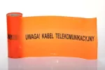 Taśma ostrzegawcza pomarańczowa szer. 20 cm z nadrukiem 