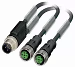 AB-C3-M12Y-0,6PUR-M12FS-B Rozdzielacz przewodów