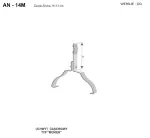 AN-14M/OG/ Uchwyt gąsior.prof. Z-śruba WZÓR 11 H=13 cm /OG/