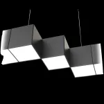 Oprawa NOISE STEPS Connect LED zw ED DALI 1000lm/840 PLX czarny mat 13 W