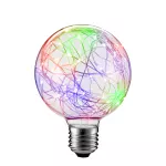 Żarówka Dekoracyjna LED Świetliki G80 E27 2W 230V RGB