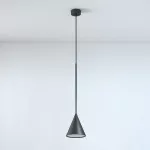 RIM 400 wisząca LED 6W/582lm/4000K, 230V, czarny głęboki (mat struktura) RAL 9005