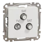 Gniazdo TV/SAT/SAT końcowe (4dB), Sedna Design & Elements, białe
