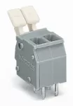 Złączka do płytek drukowanych przycisk ręczny 2,5 mm² RM 5/5,08 mm 16-bieg, szara