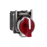 Harmony XB4 Przełącznik 3 pozycje czerwony LED 24V piórko krótkie metalowy stabilny