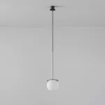 COTTON 250 fi160 wisząca max.1x4,8W, G9, 230V, przewód czarny, kolor srebra (gładki mat)