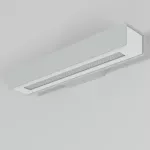 IMA 320 kinkiet, LED 9W/873lm/3000K, 230V, srebrny aluminiowy (mat struktura) RAL 9006