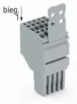 2-przewodowe gniazdo Push-in CAGE CLAMP®, szara 2020-202/132-000