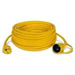 PJ-HEAVY/Z/30M/3X2,5/H07RN Przedłużacz jednogniazdowy specjalistyczny HEAVY; IP44; 16A; H07RN; 3X2,5; 30m; żółty