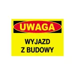 Tablica budowlana ostrzegawcza 250x350 