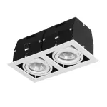 Downlight Cardan Double GU10 16W White IP23 TC-1401-BLA