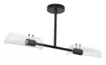 75028 Teodoro lampa łazienkowa czarna E14 2x MAX 12W IP44
