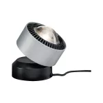 PAULMANN Aldan Lampa stołowa LED ściemniana 1x3,5W 230V Czarny/Szczotkowane Aluminium