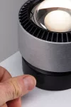 PAULMANN Aldan Lampa stołowa LED ściemniana 1x3,5W 230V Czarny/Szczotkowane Aluminium